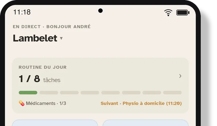 Le tableau de bord de l'aidant : en direct, tout va bien